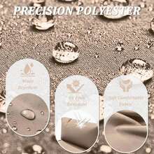 Tounosnt 9Pcs Outdoor Chair Cushions Covers Waterproof Anti-Fading For 5 Pack Patio Set Cushion Slipcovers, Outdoor Furniture Cover Replacement, Covers Only, Sand - MàuR - Xem 4