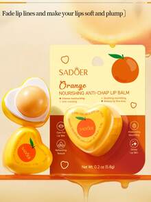 草莓/桃子/橙子/牛油果保湿润唇膏，滋润滋养，防止唇部干裂，淡化唇纹，唇彩 - 多種口味 - 查看 12