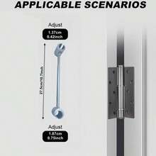 Hinge Hole Adjustment Wrench, Adjustable Hinge Hole Opener, 14-25mm Hinge Repair Tool, Hand Tool, Universal Hand Tool For Home And Office Use, Hand Tools, Hardware #BEST CHOICES - Silver - View 3