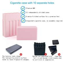 SZBTKBEST 10-Hole/5-Hole King Size Pre-Roll Cone Holder Case | Classic Pre Rolled Cone Storage Box,Pre-Roll ABS Storage Box Odor-Proof & Waterproof - Ideal For Freshness, Perfect For Home,Outdoor Use, Storage Boxes For King Size