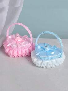 Lace Heart Shaped Ring Box, Wedding Ceremony, Bride Jewelry Box - Multicolor - View 1