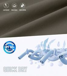 Men's Swim Trunks Quick Dry Board Shorts With Zipper Pockets Beach Shorts Bathing Suits Men - No Mesh Liner - 板岩綠 - 查看 5