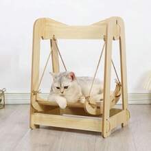 YEUSS SEASKY Hamaca de Gatos, Desmontaje y Montaje Rpido, Columpio de Hamaca de Gato|Cama de Descanso para Mascotas,Hamaca Colgante de Perros y Gatos pequeos, Jaula Mascotas, Cama para Gatos y Perros - amarillo+grande - Ver 7