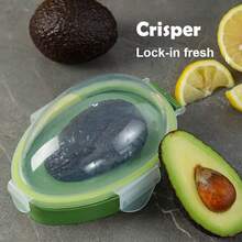 1PC Reusable Avocado Preservation Box - Fruit Storage Container, Plastic Flip Design, Refrigerator Food Storage Box, Used To Keep Avocados Fresh, Lock In Moisture, Ideal Refrigerator Storage Container, Kitchen Storage Accessories, Kitchen, Kitchen Accessories, Kitchen Supplies - Multicolor - View 13
