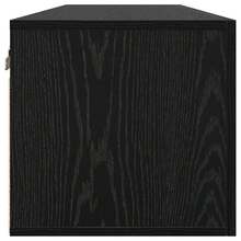 vidaXL Armadio Murale Chêne Nero 100 x 36,5 x 35 cm Bois d'ingénierie - nero - Visualizzare 7