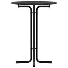 vidaXL Table à manger black Ø80x110 cm made of engineering and power - nero - Visualizzare 4