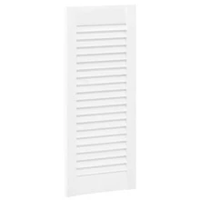 vidaXL Lamellen-Schranktüren, 2 Stück, Weiß, 69 x 29,5 cm - Weiss - Übersicht 4