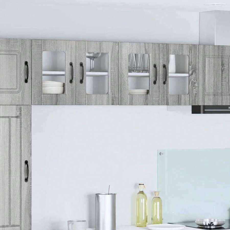vidaXL Armário de cozinha com étagère Gris Sonoma 60 x 31 x 40 cm - Cinza - Ver 1