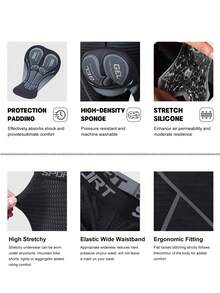 Men's Cycling Shorts, Compression Fitted Shorts, Fashion Design - Underwear Outerwear, Breathable, Suitable For Bicycling, Running, Gym, Sports Riding Gear