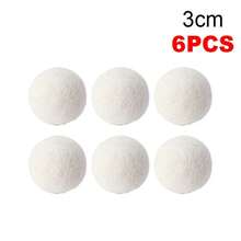 6pcs Reusable Wool Dryer Balls, Natural Fabric Softener, Laundry Dryer Accessories, Help Reduce Static And Shorten Drying Time, Gentle On Clothes, Ideal For Daily Home Laundry, Perfect For Dorm, College Student, Laundry Room Essentials - Multicolor - View 20