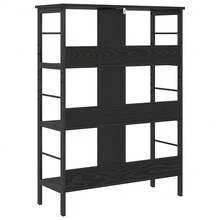 vidaXL Regal, Schwarzeiche, 82 x 32 x 112 cm, Holzwerkstoff - Schwarz - Übersicht 7