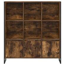 vidaXL Bibliothèque 2 pcs Chêne Fumé 99,5 x 30 x 108,5 cm - Tabac - Voir 6