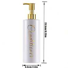 3 Sets / Packages - 500ml Bathroom Dispensers, Empty Bottles, Elegant White Dispenser Set - Plastic Shampoo, Conditioner And Body Wash Dispensers - Easy-To-Pump Bathroom Decoration, Bathroom Accessories - Suitable For Holding Shampoo, Body Wash And Conditioner