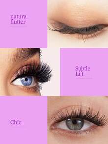 200片高容量60D自粘假睫毛，浓密自然柔软 - C - 查看 5