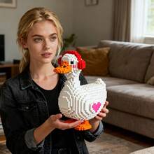 3500片大号白色小鸭积木玩具，客厅装饰，适合作为节日、生日或朋友礼物 - 彩色 - 查看 3