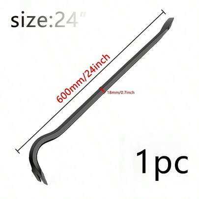 Heavy-Duty Demolition Crowbar (60.96cm/45.72cm) - Claw & Wide Blade Multi-Purpose Tool | Durable Metal For Alignment & More, No Electricity Required