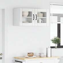 vidaXL Armoire de cuisine 2 pcs Blanc brillant 40 x 31 x 40 cm - Blanc - Voir 4