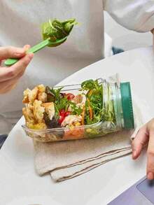 1 hộp đựng salad chống rò rỉ có nắp - Hộp cơm trưa và hộp đựng đồ ăn nhẹ di động, hộp đựng salad, cốc salad mở bên hông tiện dụng, cốc đựng thực phẩm trong suốt có miệng mở bên hông để dễ dàng lấy ra, thiết kế chống tràn - Lý tưởng cho văn phòng, bữa trưa, trường học, du lịch, tụ họp, nhà cửa, ngoài trời, cắm trại, hộp đựng gia vị, phụ kiện nhà bếp, vật dụng cần thiết ngoài trời, quà tặng cho phụ nữ - Nhiều màu - Xem 7