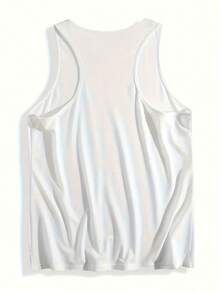 Women's Summer Fashion American Flag Print Sleeveless Top - White Patriotic Pattern Vest, Suitable For Outdoor, Casual, Fitness, Yoga, Running, Daily Wear - Machine Washable Casual Beachwear, Fun Pattern Vest, Medium Stretch Fabric - 白色 - 查看 2