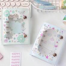 Ins Style Clover Pudding Puppy M5 Binder PVC Soft Cover Single Snap Journal - Multicolor - View 5