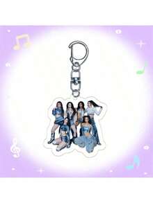 KATSEYE 钥匙扣，Sophia、Lara、Chanelle、Daniela、Yoonchae、Manon，新专辑及歌曲，Kpop粉丝周边，亚克力2D钥匙扣，演唱会应援灯周边，圣诞礼物，小礼物，收藏品 - 彩色 - 查看 23