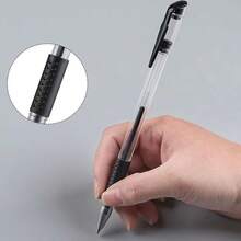6-15pcs/Set European Standard Neutral Carbon Office Signature Pens, 0.5mm Bullet Tip, Red, Blue, Black, Student Stationery, Back To School Season - Multicolor - View 5