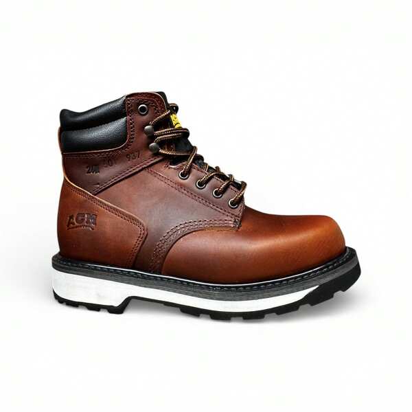 Bota Trabajo hombre campo uso Rudo Suela Doble Densidad Piel 100% Genuina