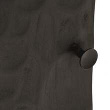 vidaXL Mesa de cabecera negra 40x30x50 cm madera maciza manguier et fer - Negro - Ver 7