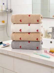 1pc/Set Thickened Absorbent Couple's Towel, Household Daily Necessities