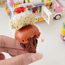 Retro Food Truck Construction Set - Ice Cream, Burger And Snack Van Model Kit, STEM Educational Toy For Children Ages 8-12, Creative DIY Gift For Boys And Girls.