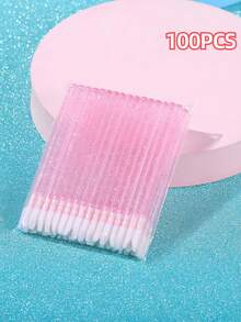 100/50/10PCS Disposable Lipsticks, Lipstick Brushes, Lip Gloss Sticks, Lint-Free Makeup Brushes, Lipstick And Lip Gloss Applicators, Makeup Tools. They Can Be Used To Apply Lipstick/Lip Gloss/Nail Polish/Concealer/Eye Makeup - Multicolor - View 10