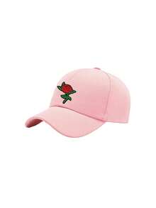 1PC Elegant Rose Pattern Baseball Hat,Women Trucker Hat, Casual Versatile Breathable Sunscreen Cap,Soft Adjustable Sun Protection Hat, Y2K Style Baseball Cap For Daily Streetwear - Multicolor - View 9