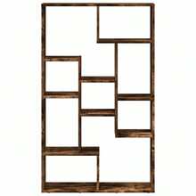 vidaXL Bibliothèque chêne fumé 72x20x120 cm ingénierie du bois - Tabac - Voir 5