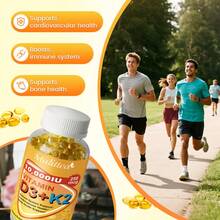Mulittea Vitamin D3 & K2 M.K-7 Capsules - 60 Capsules | 10,000 I.U | Supports Immune, Bone & Cardiovascular Health | Plant-Based Supplement - một chai(60 cái) - Xem 5