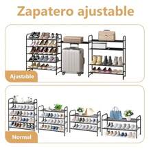 CYPNZapatero de Metal de 5 Niveles Zapatera DIY Ahorro de Espacio y Estante versátil Organizador de Zapato para Almacenar y Guardar Los Zapatos para Entrada Puerta Dormitorio GuardarropaFashion - 225226977 - Ver 8
