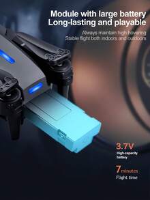 CASRRA Drone E99 actualizado con cámara y pantalla de control remoto, cámara dual 720P, motor sin escobillas, retención de altitud, control por gestos, sensor de gravedad, Body plegable, disparo automático, apto para uso en interiores y exteriores, juguete de dron asequible para adultos, excelente regalo de cumpleaños y festividades, incluye batería de 1800mAh - E99 Negro - Ver 10