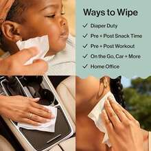 Hypoallergenic EWG Verified 99% Water Compostable Plant-Based Baby Wipes for Clean Conscious Use with Pattern Play - Embalaje estándar - Ver 10