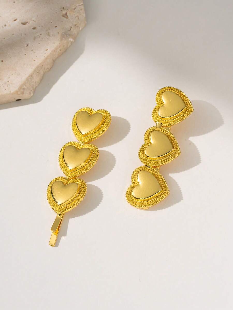 Herseygold 1pc Middle Eastern Arabic Bridal Jewelry Totem Hairclip, Holiday Hair Accessory, Daily Wear, Friend Gift - Gold - View 1