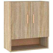 vidaXL Armário mural Chêne sonoma 60x31x70 cm Bois d'ingénierie - Castanho - Ver 2