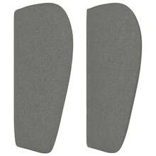 vidaXL Tête de lit con oreilles Gris foncé 103x23x78/88 cm tessuto - Grigio - Visualizzare 4