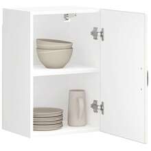 vidaXL Armadio murale da cucina Lucca bianco brillante bois ingénierie - Bianco - Visualizzare 1