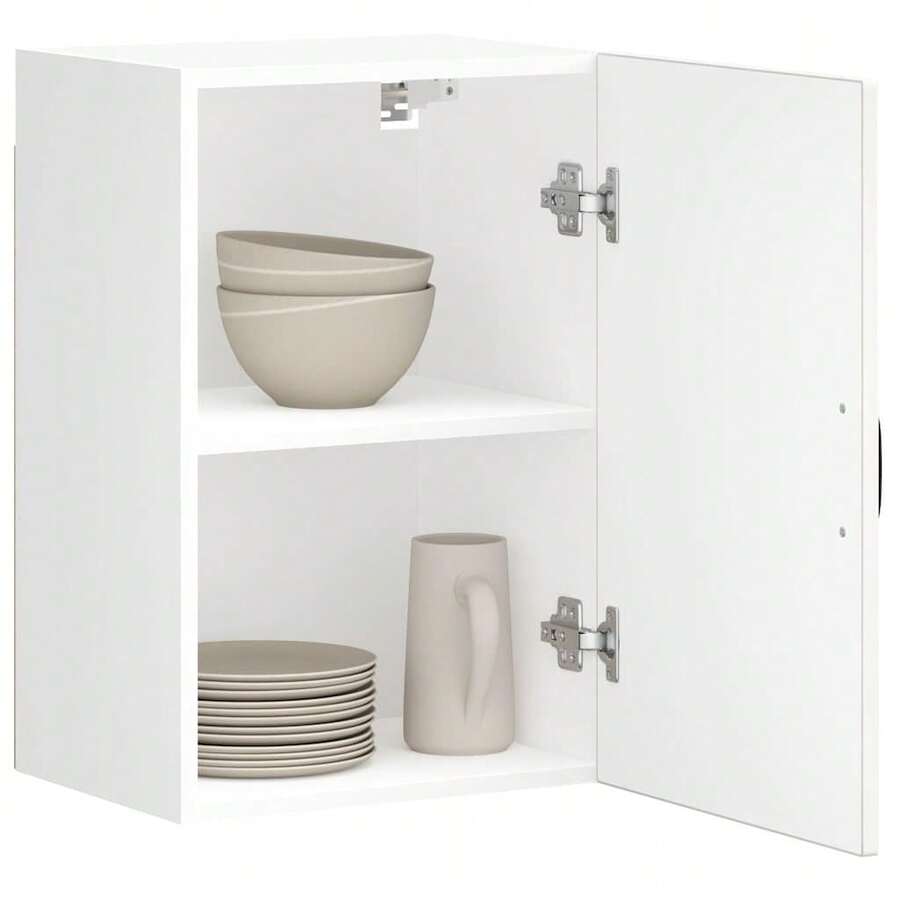 vidaXL Armadio murale da cucina Lucca bianco brillante bois ingénierie - Bianco - Visualizzare 1