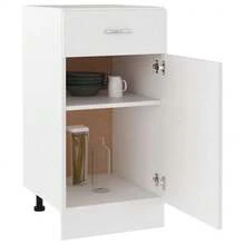 vidaXL Armário de gavetas "Lyon" branco 40 x 46 x 81,5 cm Bois d'ingénierie - Branco - Ver 4