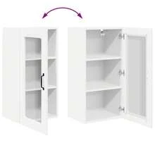vidaXL Armoire de cuisine Blanc 40 x 31 x 80 cm Bois d'ingénierie - Blanc - Voir 11