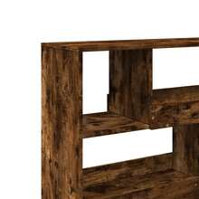 vidaXL Bibliothèque/Séparateur de pièce chêne fumé 100x33x94,5 cm - Tabac - Voir 7