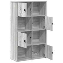 Bibliothèque VidaXL Sonoma Gris 60x24x101,5 cm, fabrication en bois. - Gris - Voir 5