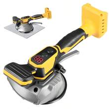 Tile Vibration Tool , Cordless Handheld Tile Vibration Leveling Tiling Machine With 8 Speed And Digital Display For Floor Tile Wall - Yellow - View 3