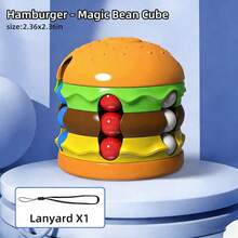 3-6 Years Old Kids Educational Sensory Toys, Magic Bean Cube, Hamburger, French Fries Fidget Toys, Random Color - Multicolor - View 11