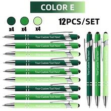 12/30pcs Personalized Engraved Metal Ballpoint Pen Set With Stylus Tip, Medium Nib, Custom Business Office Writing Pens, Personalized Graduation Keepsake - Sets - View 13