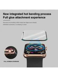 1 Set Soft Screen Protector Film For Apple Watch 49mm Ultra 2/1, Anti-Scratch, Made Of Soft TPU Material, High Clarity, Bubble-Free, Sensitive Touch, Full Coverage Protection, Ultra-Thin And High Transparency, Suitable For Watch Ultra-Thin Series 45mm/49mm/46mm/42mm/41mm/44mm/40mm/38mm/S10/S9/S8/S7/S6/S5/S4/S3/S2/S1/SE/Ultra 1/2 Series - Clear - View 6